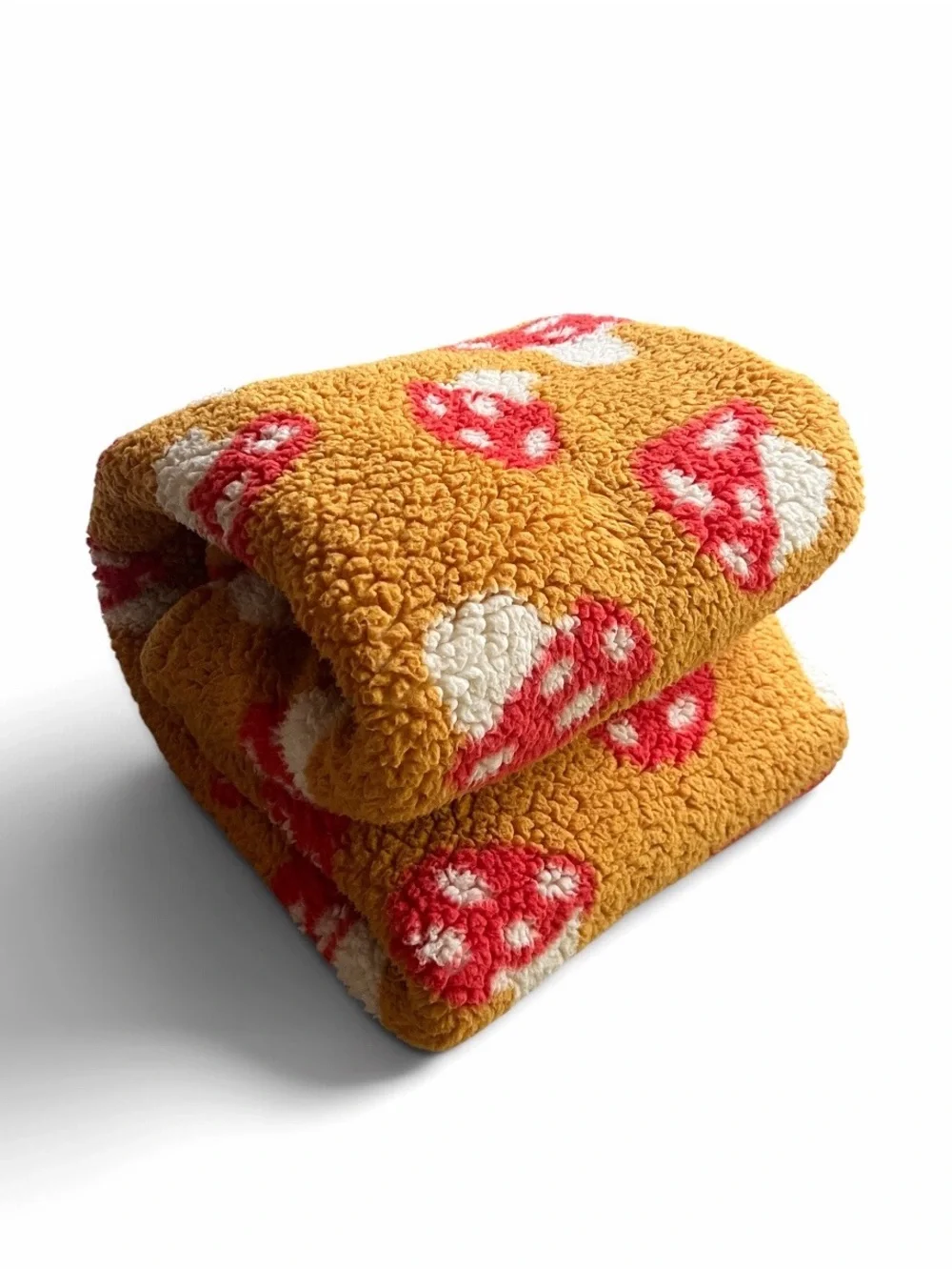URBAN OUTFITTERS Mushroom Amped Fleece Throw Blanket